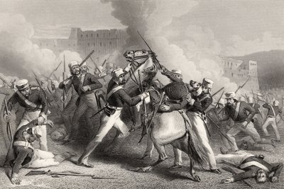 1858年4月15日，在1858年出版的“印度叛变史”中攻击鲁德莫堡的准将阿德里安希望之死 作者 英语学校