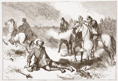 Gustavus Adolphus之死，James Aitken Wylie的新教历史插图（1808-1890），酒吧。 1878年 作者 英语学校