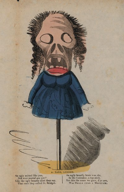 Death upon a mopstick (coloured engraving) 作者 英语学校