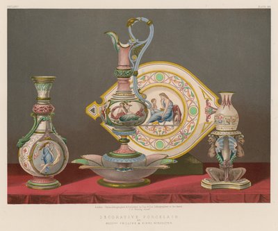 装饰瓷由Messrs Phillips和Binns，伍斯特 作者 英语学校