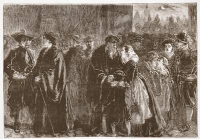 从Kuttenberg离开被驱逐的牧师，James Aitken Wylie（1808-1890），酒吧的新教历史插图。 1878年 作者 英语学校