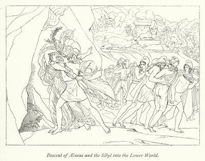 Descent of Aeneas and the Sibyl into the Lower World (litho) 作者 英语学校