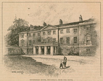 Devonshire House，皮卡迪利，伦敦，从驱动器 作者 英语学校