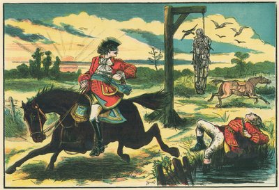 迪克·特平（Dick Turpin）在豪恩斯洛希思（Hounslow Heath）身上射杀了小偷的波利（Pooly） 作者 英语学校