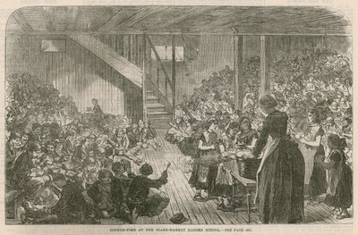 1869年圣诞节，克莱尔市场破旧学校的晚餐时间 作者 英语学校