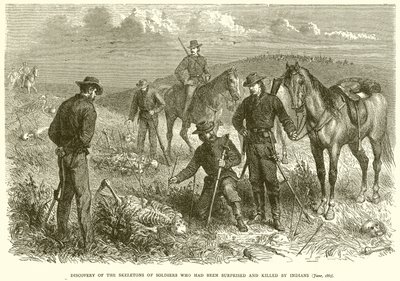 发现被印第安人惊讶和杀害的士兵骷髅（1867年6月） 作者 英语学校