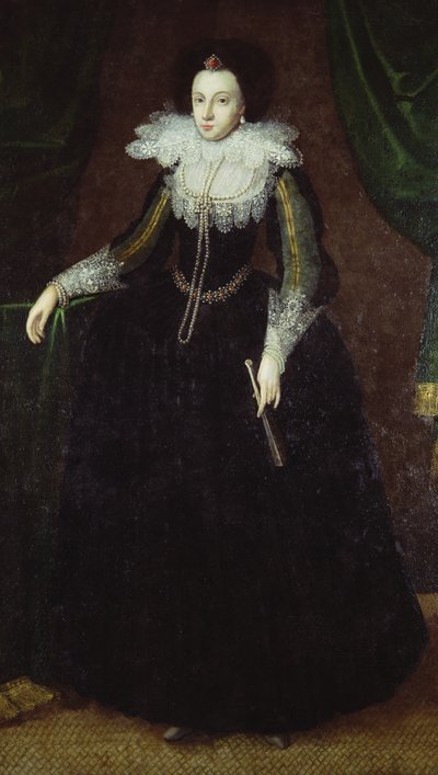 Dorothy Huddleston（nee Dormer），c.1610-15 作者 英语学校