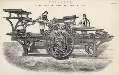 双筒夹持器完美机，来自The National Encyclopaedia，由William Mackenzie出版，伦敦，19世纪末 作者 英语学校