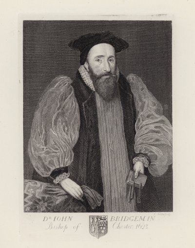 Dr John Bridgeman, Bishop of Chester (engraving) 作者 英语学校