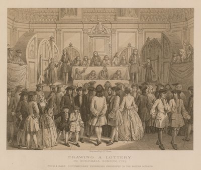 1739年在伦敦Guidhall抽奖 作者 英语学校