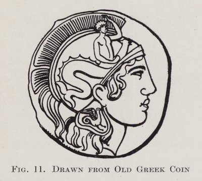 取自古希腊硬币（石版画） 作者 英语学校