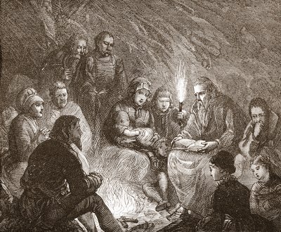 隐藏的荷兰新教徒，James Aitken Wylie（1808-1890），酒吧的新教历史插图。 1878年 作者 英语学校