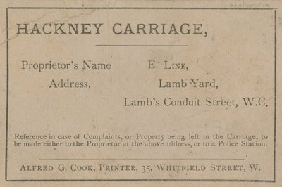 E Line Hackney Carriage 作者 英语学校