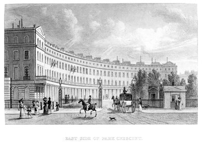 公园新月东侧，1830年 作者 英语学校