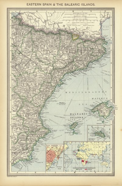 西班牙东部和巴利阿里群岛（彩色印刷版） 作者 英语学校