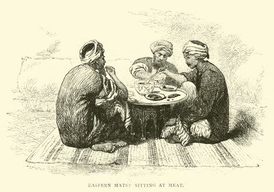 东部垫子，坐在肉 作者 英语学校