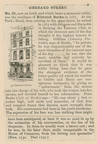 Edmund Burke和37 Gerrard Street 作者 英语学校