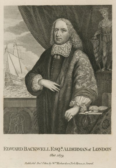 Edward Backwell，伦敦的Alderman 作者 英语学校