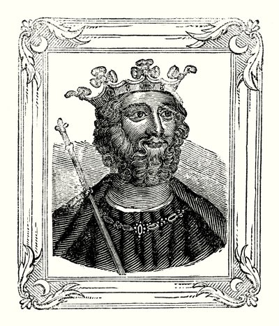 爱德华二世生于 1284 年，1308 年加冕，1328 年被谋杀（雕刻） 作者 英语学校