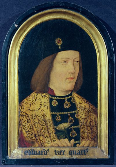 爱德华四世，约 1510-1540 年（油画）（另见 711008） 作者 英语学校