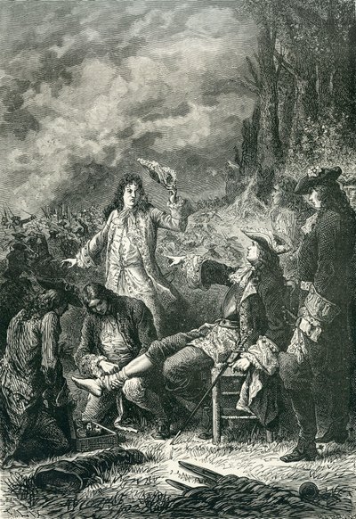 爱德华·维利尔斯在1643年的纽伯里战役中受伤 作者 英语学校