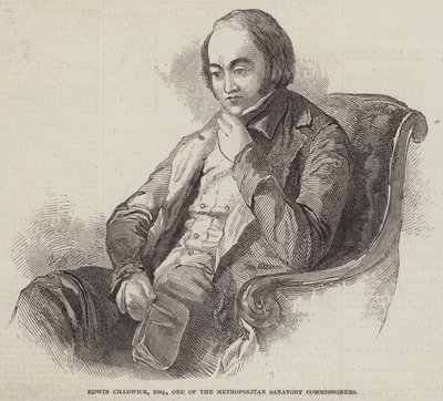 Edwin Chadwick，Esquire，大都会卫生专员之一（雕刻） 作者 英语学校