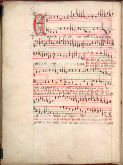 埃杰顿 3307，f.63v 圣乔治颂歌 作者 英语学校