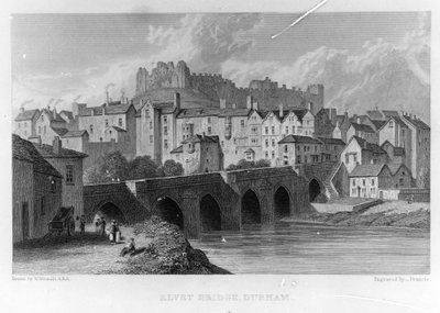 Elham Bridge，Durham，刻有？弗朗西斯在1829年的W.韦斯特尔之后 作者 英语学校