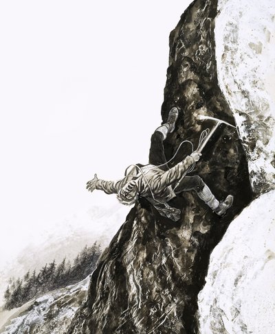 Emil Habl从奥地利阿尔卑斯山的雷克斯山（Mount Rex）坠落 作者 英语学校