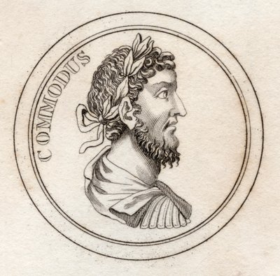 皇帝Commodus，来自&39;Crabb的历史词典&39;，1825年出版 作者 英语学校