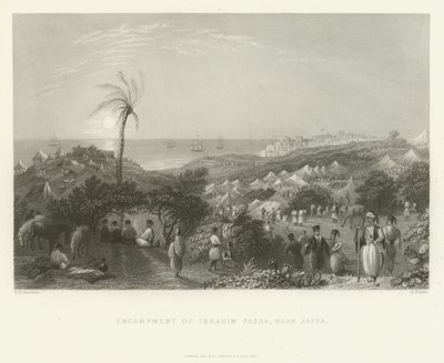 1837年雅法附近的易卜拉欣帕夏的营地 作者 英语学校