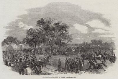 Encampment on the Plain of Satory, near Versailles (engraving) 作者 英语学校