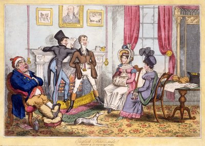 英式炉边，酒吧。 J. lePetit，Dublin，c.1820（手工雕刻） 作者 英语学校