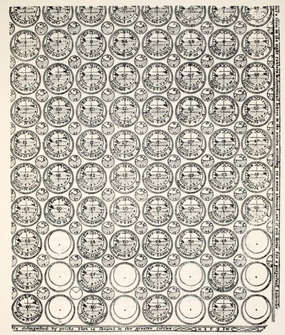 雕刻Almanack，1591（Bagford副本） 作者 English School