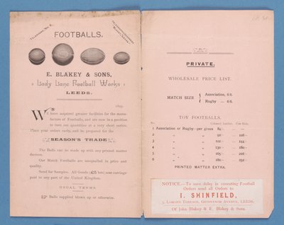 设备目录由E. Blakey＆Sons，1895年制作 作者 英语学校