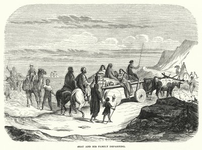 Esau and his Family departing (engraving) 作者 英语学校
