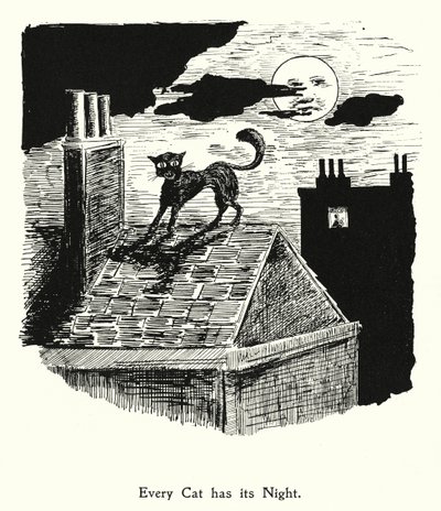 猫有黑夜，狗有白天（石版画） 作者 英语学校