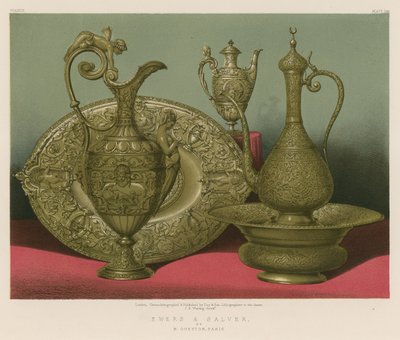 巴黎M Gueyton的Ewers和Salver 作者 英语学校