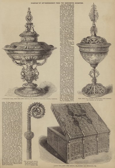 曼彻斯特展览中的艺术-工艺实例（雕刻）。 作者 英语学校