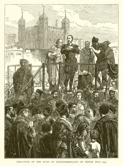 1553年在塔山上执行诺森伯兰公爵 作者 英语学校