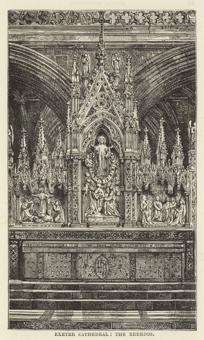 埃克塞特大教堂，reredos 作者 英语学校