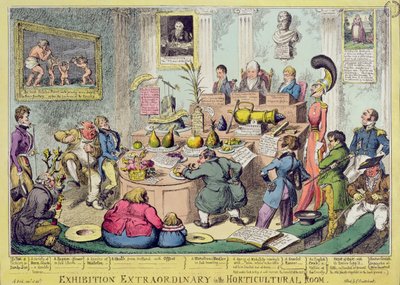 展览特别在园艺室，由George Cruikshank（1792-1878），酒吧蚀刻。作者：G。Humphrey，1826年（彩色蚀刻） 作者 英语学校