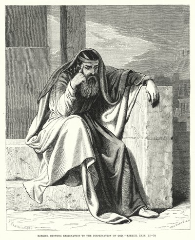 Ezekiel showing Resignation to the Dispensation of God, Ezekiel XXIV 作者 英语学校