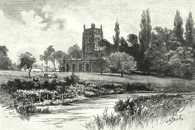 费尔福德，来自科尔恩河（雕刻） 作者 英语学校