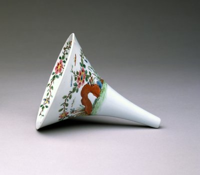 Famille Rose Wine Funnel，伍斯特瓷器，1753-55（珐琅瓷） 作者 英语学校
