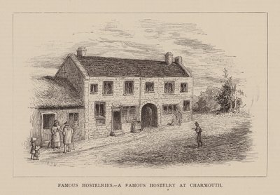 著名旅舍，查茅斯的著名旅舍（雕刻） 作者 英语学校