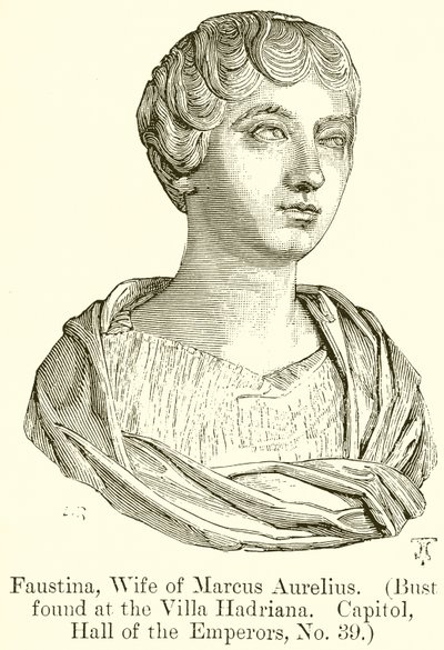 Faustina，Marcus Aurelius的妻子。 （胸围在Villa Hadriana发现.Capitol，the Emporors，No。39） 作者 英语学校