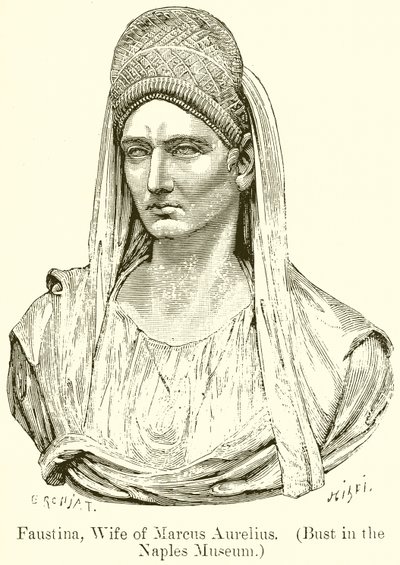 Faustina，Marcus Aurelius的妻子。 （在那不勒斯博物馆的半身像） 作者 English School