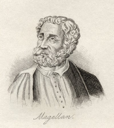 Ferdinand Magellan，来自&39;Crabb&39;s Historical Dictionary&39;，于1825年出版 作者 英语学校