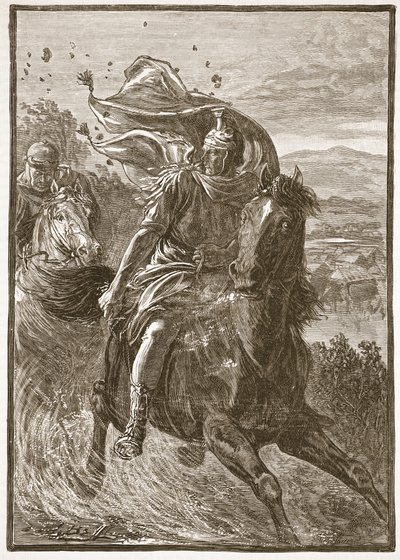 Pompey从Pharsalia战场飞行 作者 英语学校